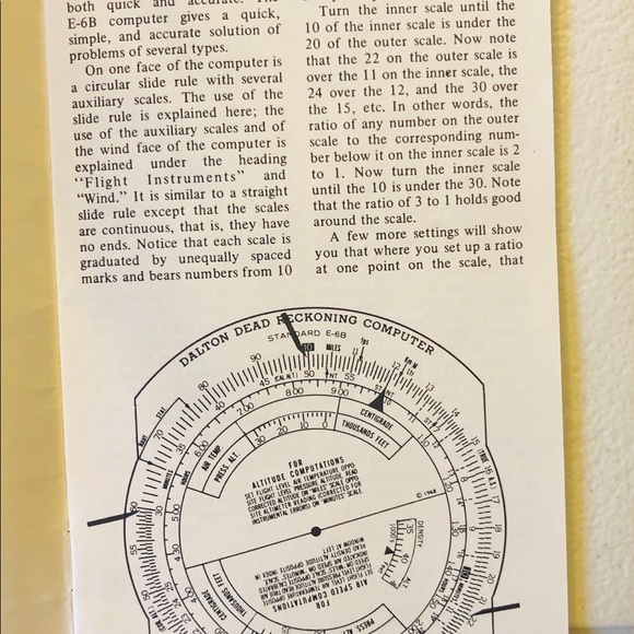 Computer slide rule-flight computer w/ case - Picture 7 of 8
